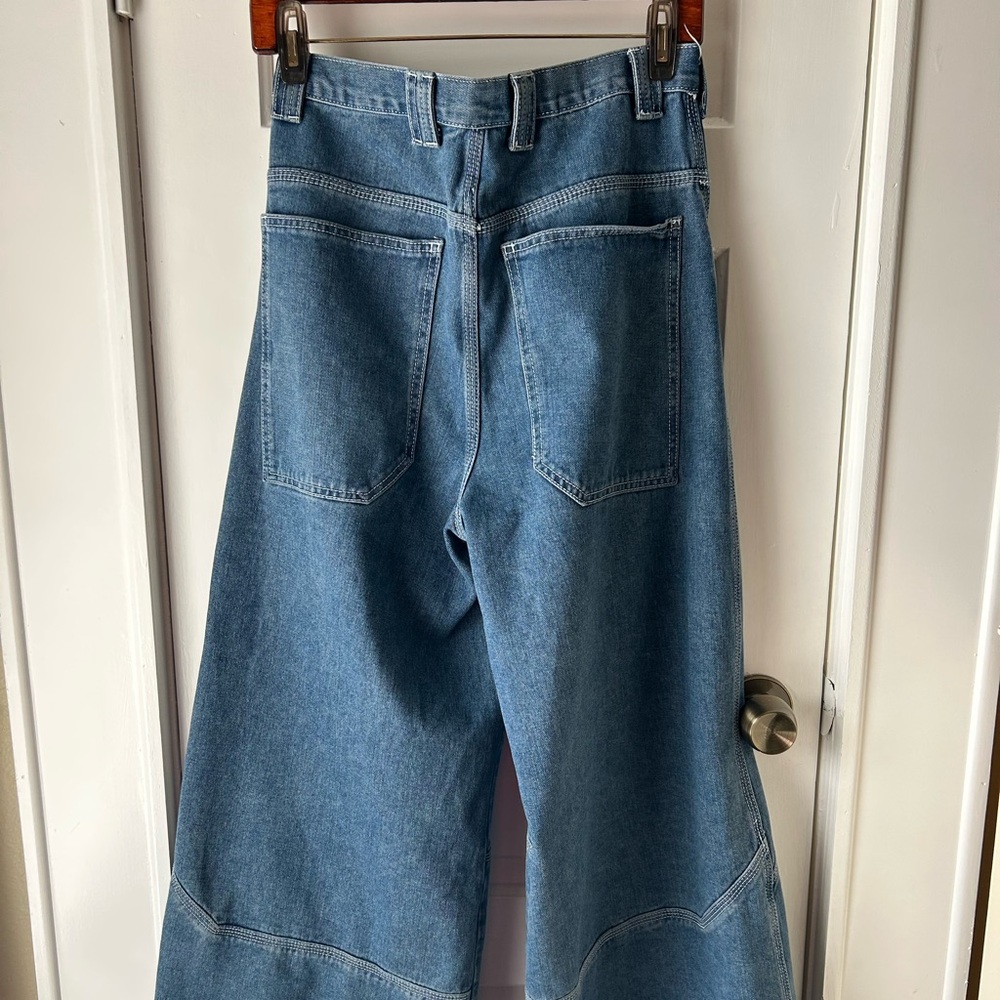 John Galt by Brandy Melville Wide Leg Denim Jeans - Picture 3 of 8